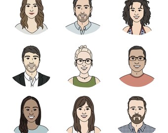 Custom Portrait Avatar, Illustrated Portrait, Digital Portrait, Digital Avatar, Social Media Avatar, Profile Picture