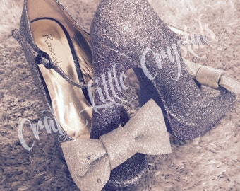 Glitter crystal High Mary Janes Shoes