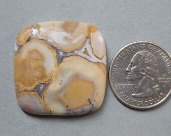 32x32 mm, Natural Peanut Jasper Loose Gemstone, Square Shape Peanut Jasper, Unique Polished, Feel the design by fingure, Healing Stone