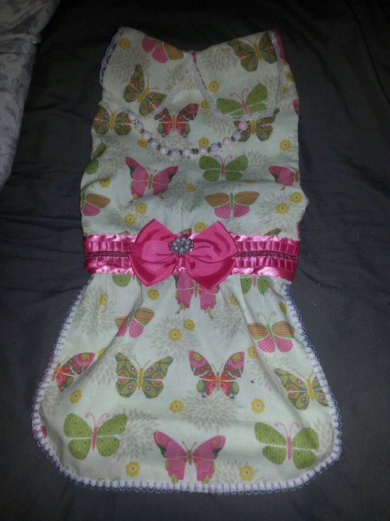 Items similar to Casual elegance large dog butterflies dress on Etsy