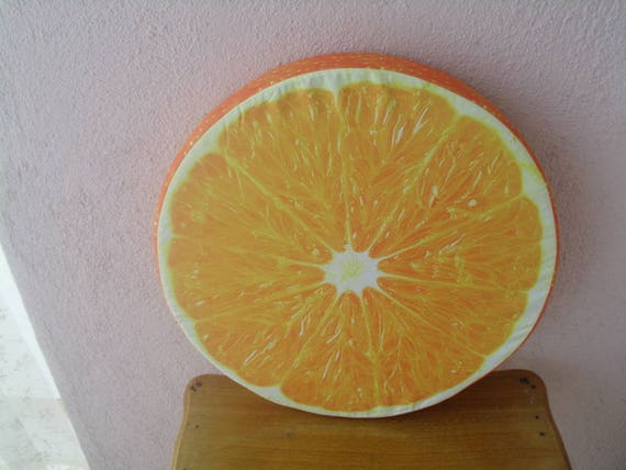 orange fruit cushion