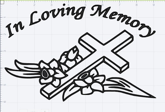 Download In Loving Memory SVG EPS DXF Studio 3 Cut Files