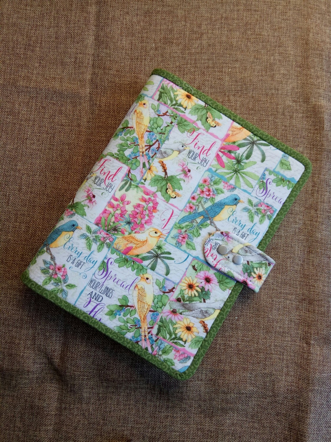 A5 Binder cover Planner Cover Fabric A5 Binder Bird Binder