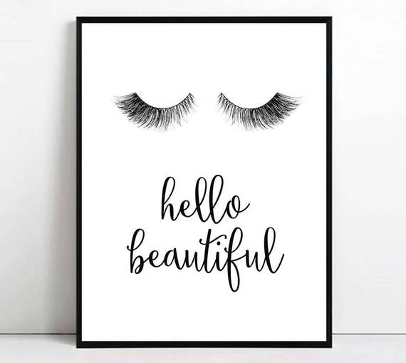 eyelashes-print-eyelash-printable-art-hello-beautiful-wall-art