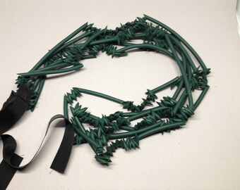 Avant Garde Runway Rubber Necklace