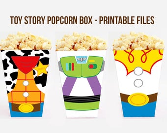 Toy Story Popcorn Box. Toy Story Treat Box. Toy Story Birthday. Toy Story Party. Baby Shower. Party Supplies. DIGITAL FILE