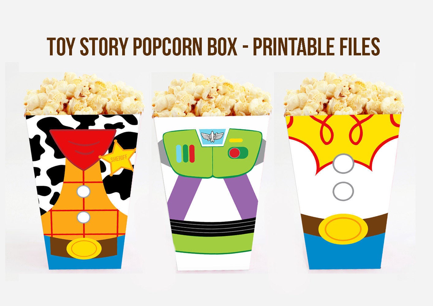 Toy Story Popcorn Box. Toy Story Treat Box. Toy Story