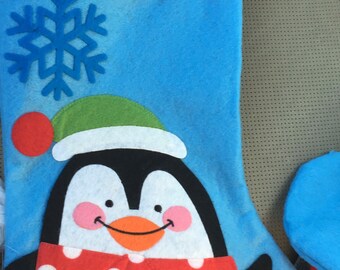 Personalized Christmas Stockings- Penguin