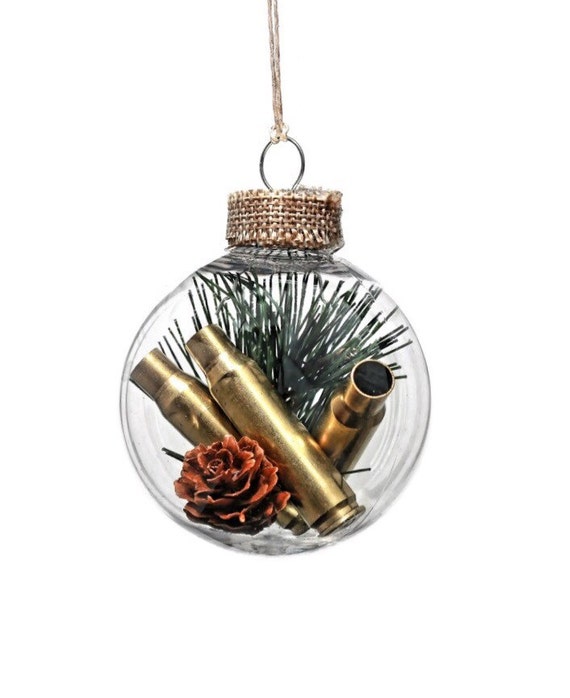 Christmas ornament hunting gift gun gifts bullet casings