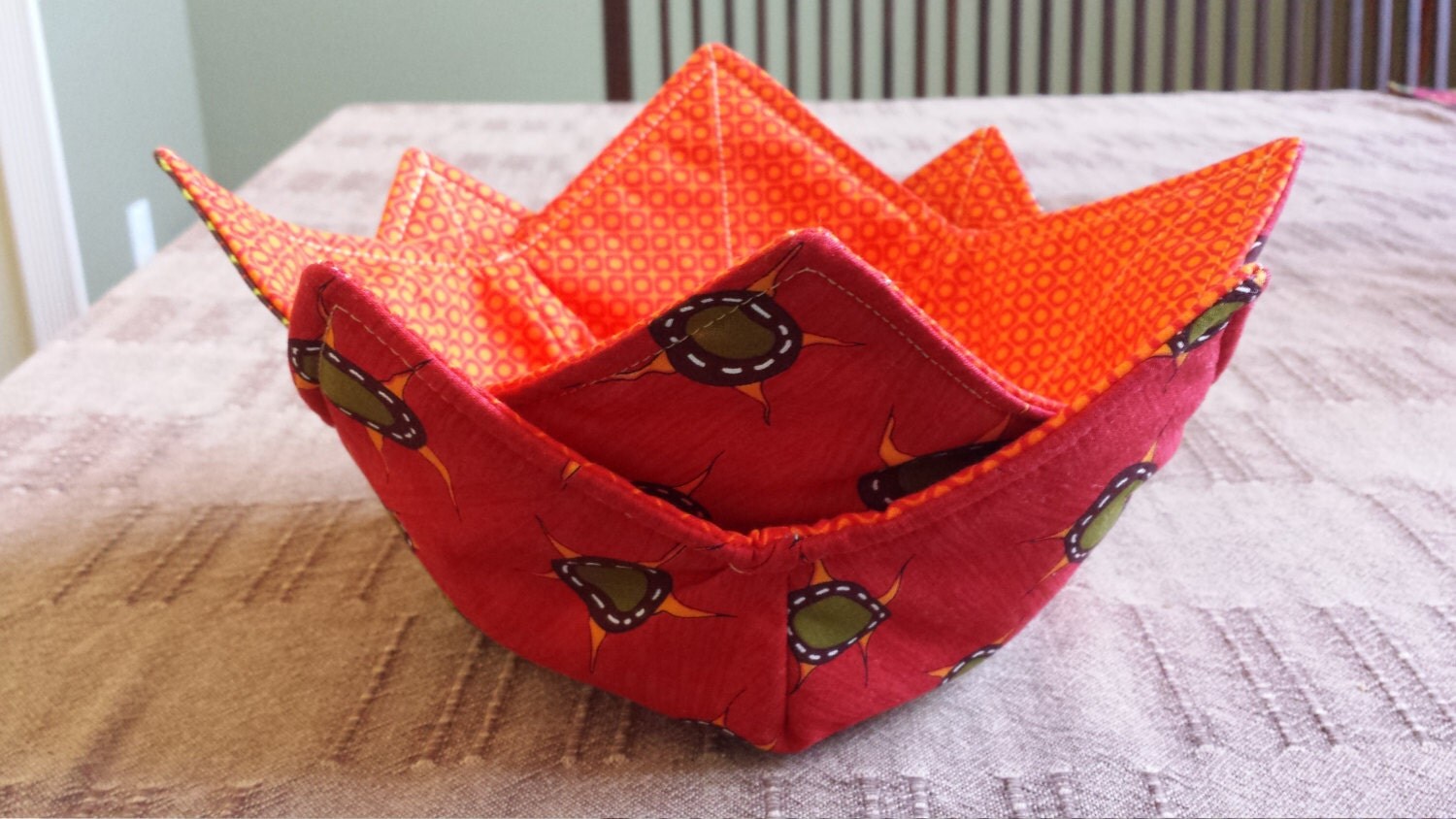 Quilted Patchwork Microwavable Bowl HoldersSet of 2