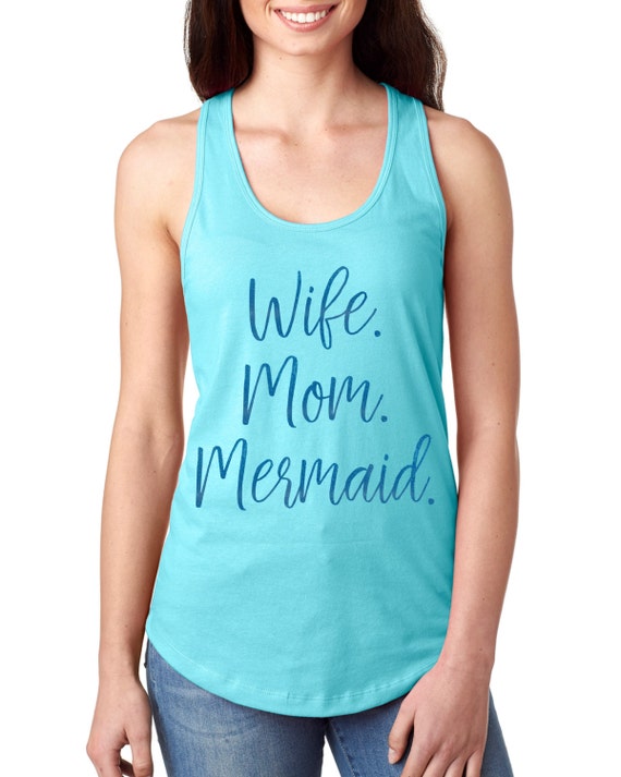 Wife Mom Mermaid Mothers Day Gift Mermaid Shirt Gift Mom