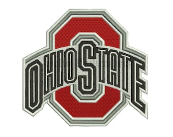 Ohio State Buckeyes 4 Size Embroidery Designs College Football Logos Machine Embroidery Pattern