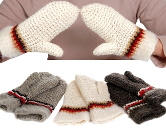 SALE mittens; hand knitted mittens; wool gloves; warm mittens; winter gloves; Christmas gift