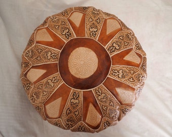 Moroccan pouf ottoman - Unfilled