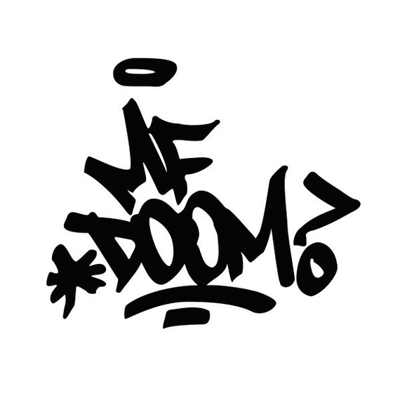 vector sticker wedding computer decal Car/Truck Window Doom MF sticker vinyl for