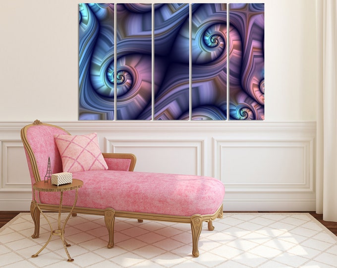 Large fractal modern art wall art canvas print, fractal abstract art, modern wall art decor, large abstract wall art, wall decor for home