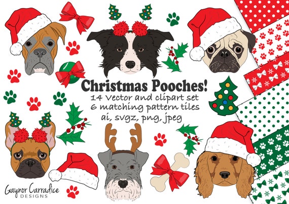 christmas dogs clipart - photo #50