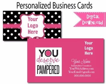 Perfectly Posh Business Cards | Card | Direct Marketing | Digital Download | Printable | Card 004