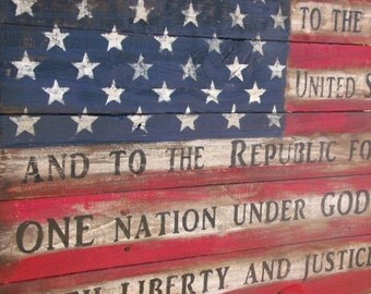 Wooden American Flag Pledge Of Allegiance Rustic Barn Wooden American Flag Pledge Of Allegiance Rustic Barn