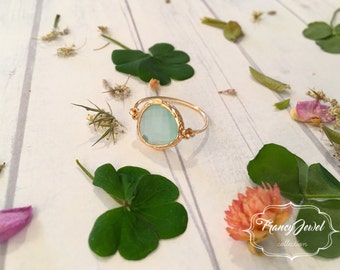 Aquamarine, gold ring, aquamarine crystal, unique ring, handmade ring, 18k gold plated, made in Italy, high quality, not tarnish jewelry