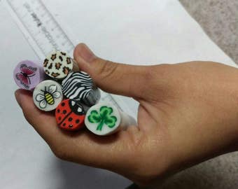Butterfly , flowers and more polymer clay canes raw