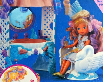 Poupée Lady Lovely Locks 1987 – Maiden Golden Waves Mermaid Enchanted Island – Mattel – NRFB