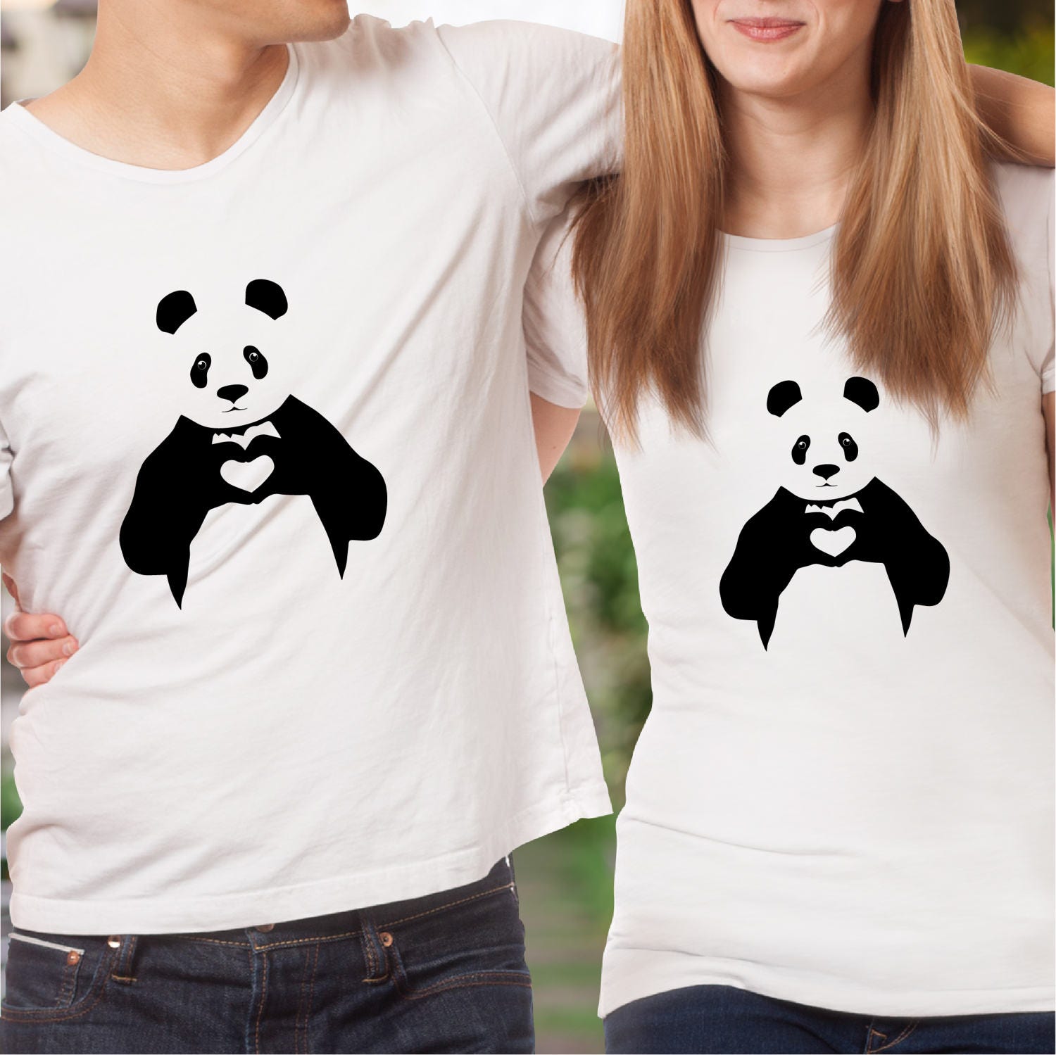 Couple shirts / pärchen t-shirts / panda shirt / matching