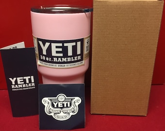 Light Pink 30 oz. OR 20 oz. Yeti Rambler Tumbler
