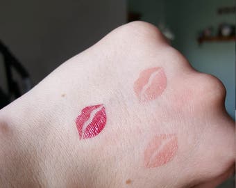 LipSense sticker stencil - lips - stencils design, lipstick, swatch tester stripes