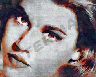 Jane Fonda Art Print - Fitness Guru Oil Painting Poster LFF0076