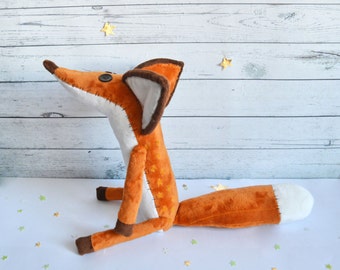 Mr. Fox from animated cartoon The Little Prince- FOX - Fox plush - The little fox - Toys- little prince fox
