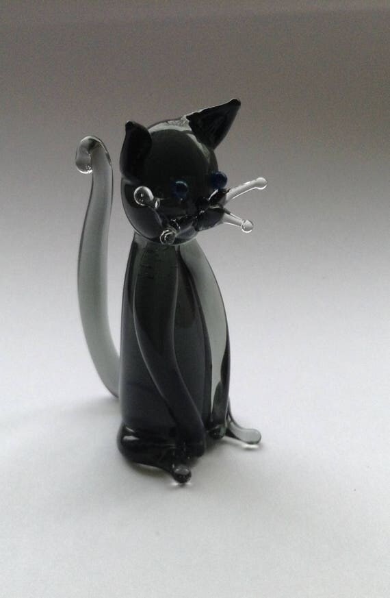 Cat Glass Figurine