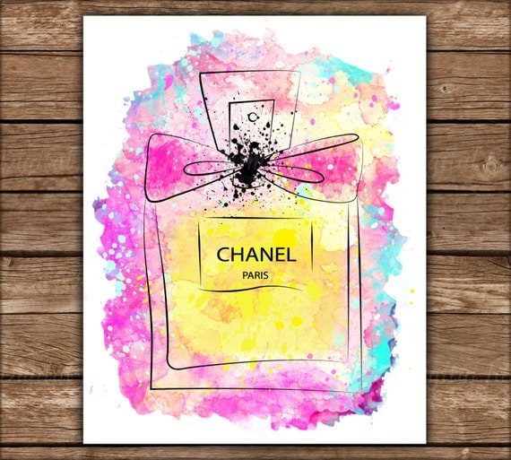 Coco chanel perfume printable Chanel print Chanel inspired