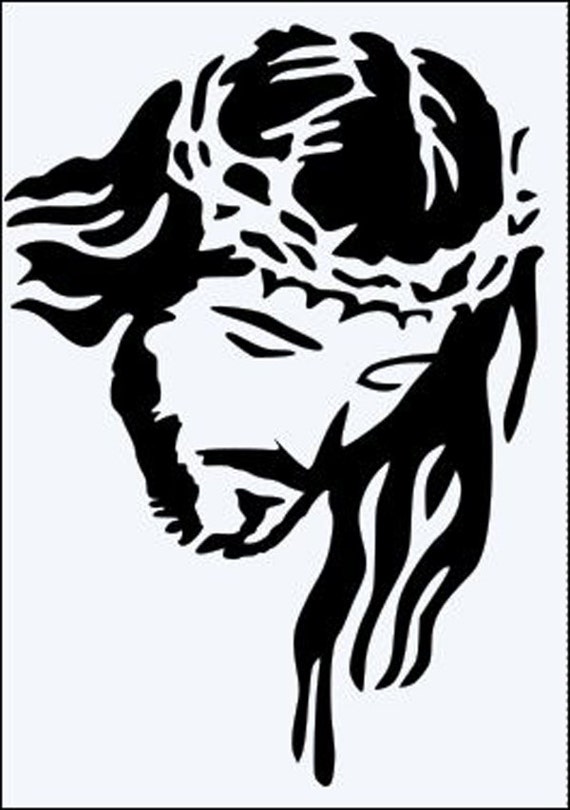 Jesus Christ Reuseable 190 Micron Mylar Stencil A5 A4 A3