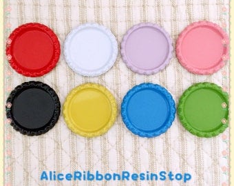 20pcs 1" flattened bottle cap Epoxy stickers set princess bottle cap bottle cap hair bow center epoxy stickers round clear epoxy stickers