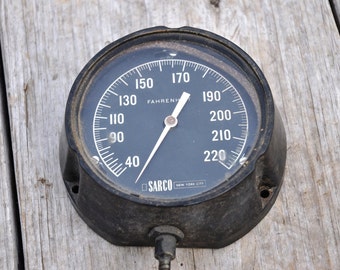 Vintage Temperature Gauge, SARCO NYC