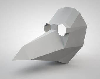 Plague Doctor Mask | Paper Mask | Papercraft 3D DIY kit