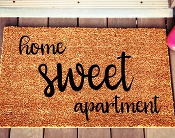 First Apartment Doormat, First Apartment Gift, Graduate Gift, First Home Doormat, Newlywed Doormat, Custom Doormat, Personalized Doormat