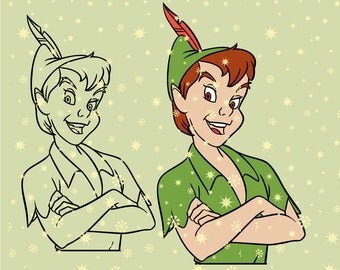 Disney Peter Pan SVG cutting ESP vector instant download