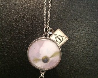 Harry Potter Inspired Golden Snitch Necklace