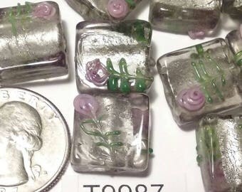 Vintage, lot of 4, Lampwork, Beads T9987