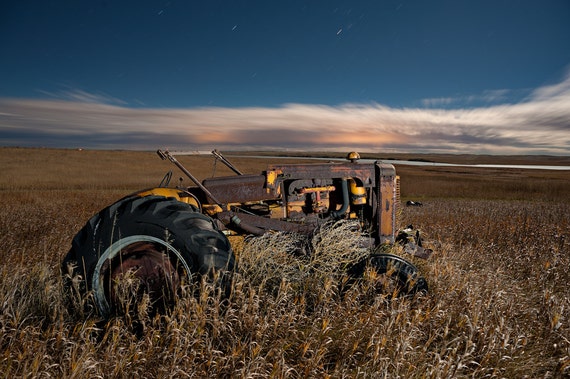 Tractor Print Farm Art Tractor Art Old Tractor Tractor