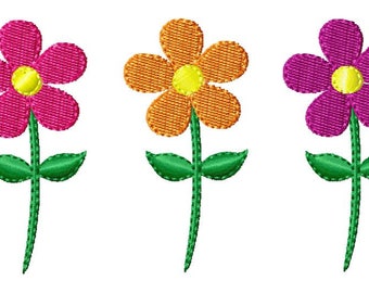 Daisy Embroidery Design, Flower Mini Embroidery Design. Machine Embroidery Design. Mini flower Embroidery Design. Flower Small.
