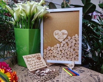 Wedding Guest Book Alternative Wedding Guest Book Drop top guest book Wedding guestbook Drop Box Guestbook Wedding book
