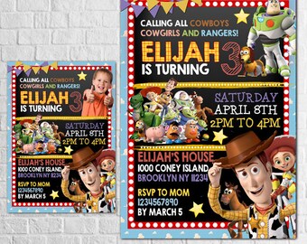 Toy Story invitation, Toy Story birthday invitation, Toy Story Invite, Toy Story Party, Tory Story printable invitation, Toy Story