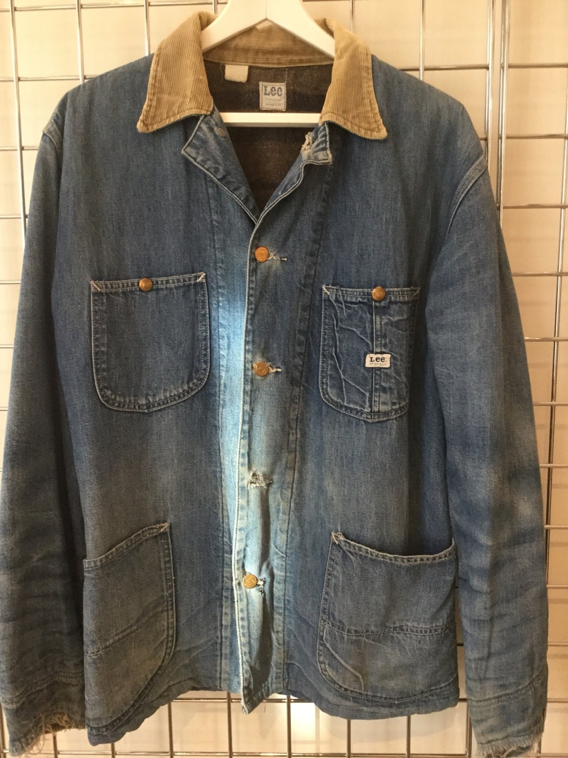 1960's Lee blanket lined sanforized denim Chore coat