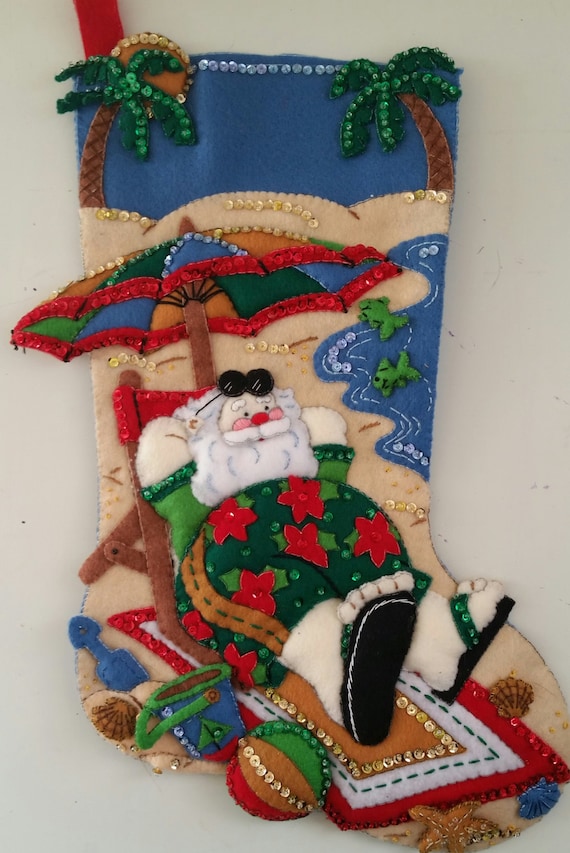 Santa Claus Felt Stockings Bucilla Designs Page Six