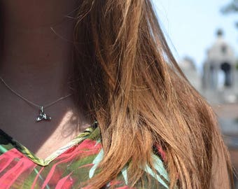 Whale tail necklace - necklace whale's tail