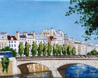 Île Saint Louis - Peinture à l'huile