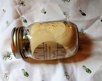 Bug Off! insect deterrent hand poured soy candle with hemp wick